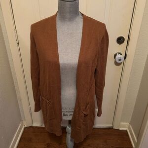 Old Navy Women's Brown Open-Front Cardigan Large